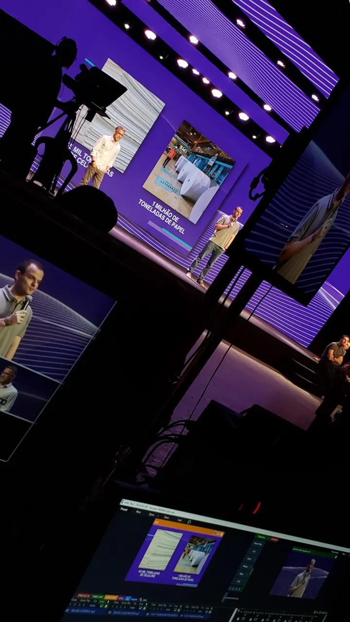 Captação de evento em palco